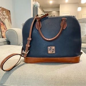 dooney & bourke pebble grain zip zip satchel